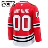 Maillot de Hockey Chicago Blackhawks Personnaliser Fanatics Premium 2024-25 Rouge Domicile - Enfant